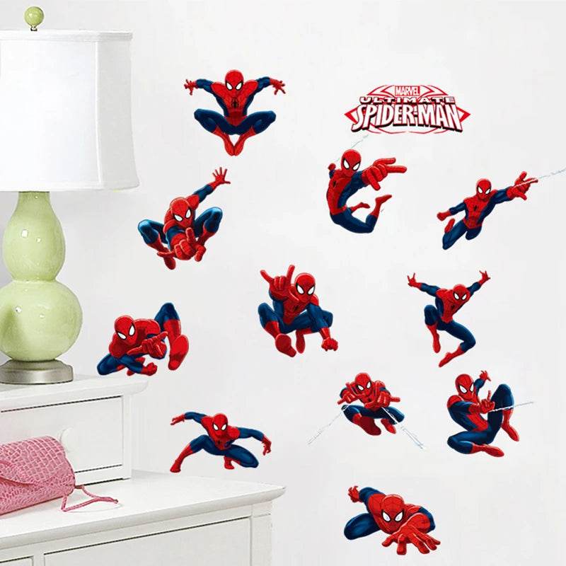 Premium 3D Spiderman Wall Stickers For Kids Room Decor - ToylandEU