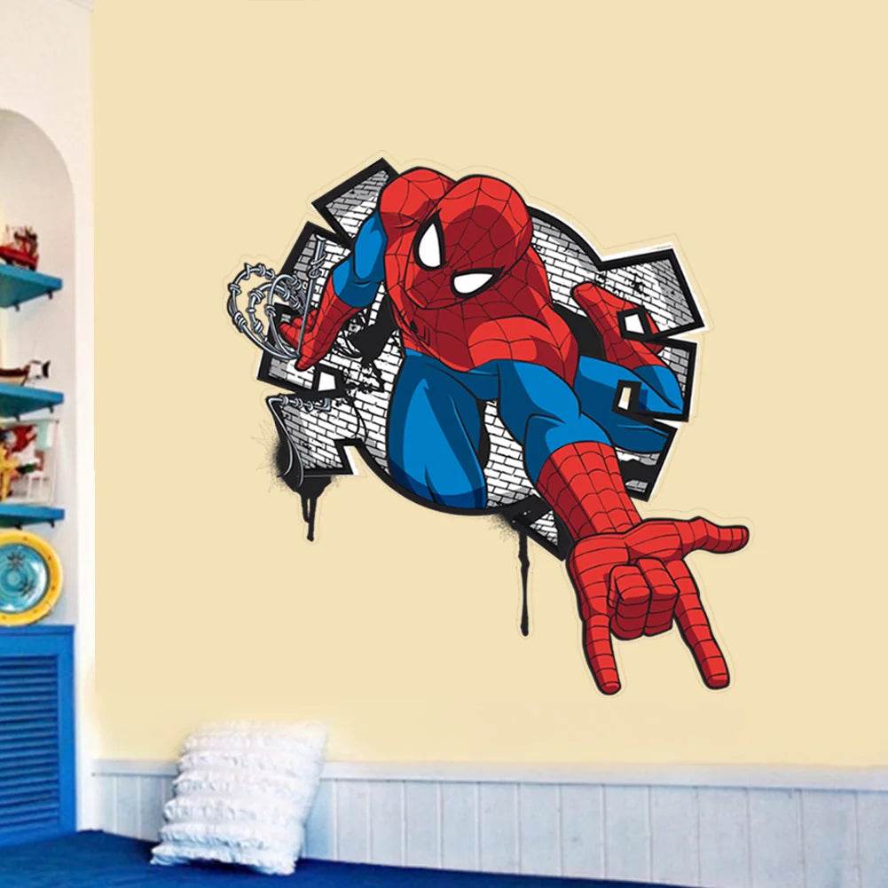 Premium 3D Spiderman Wall Stickers For Kids Room Decor - ToylandEU