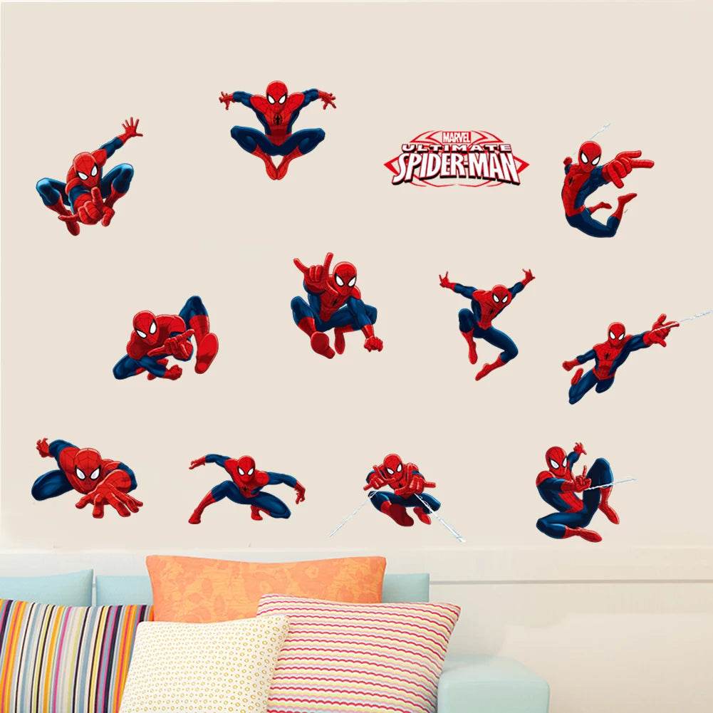 Premium 3D Spiderman Wall Stickers For Kids Room Decor - ToylandEU
