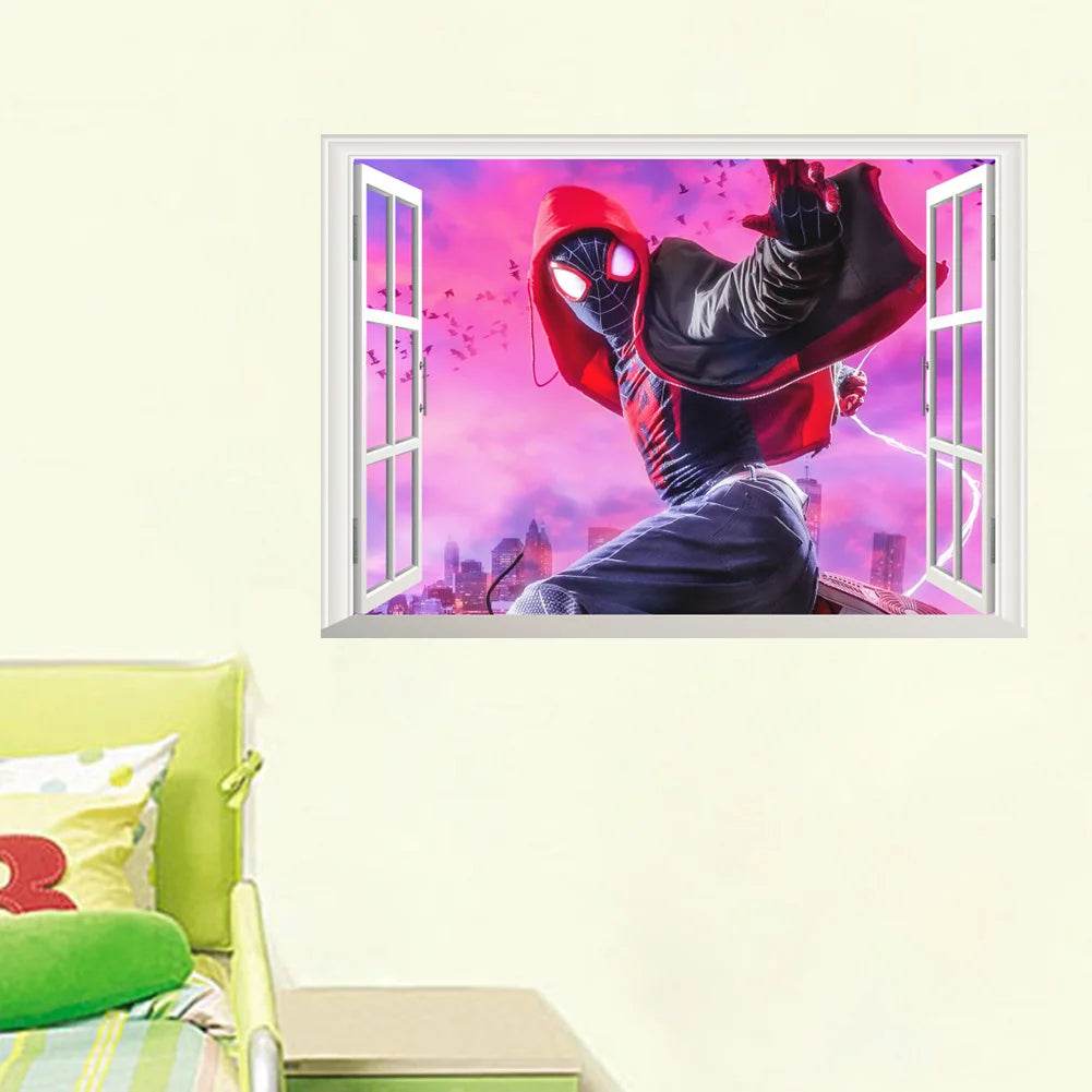 Premium 3D Spiderman Wall Stickers For Kids Room Decor - ToylandEU
