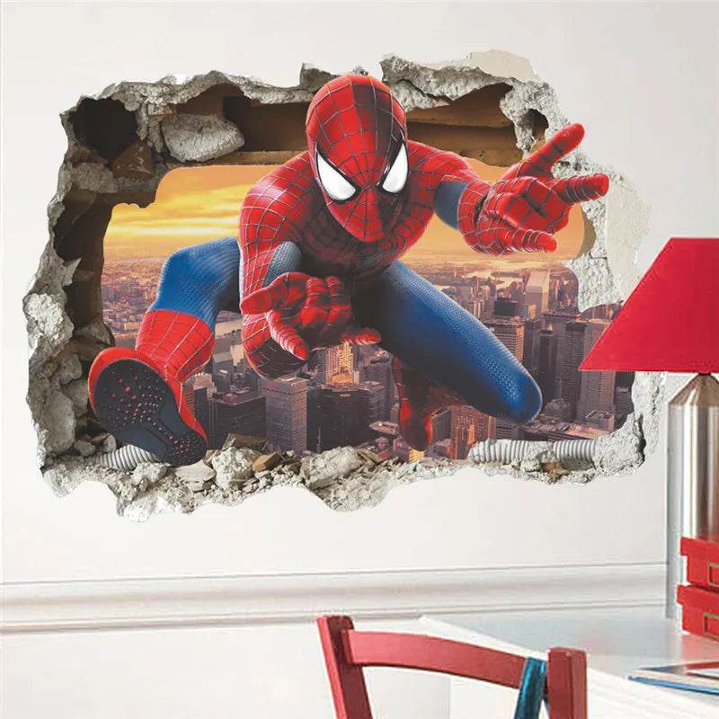 Premium 3D Spiderman Wall Stickers For Kids Room Decor - ToylandEU