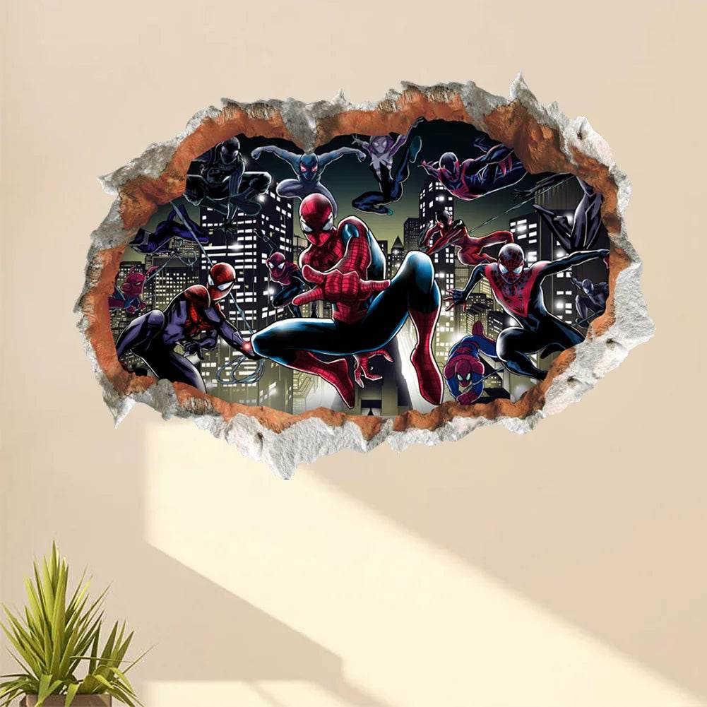 Premium 3D Spiderman Wall Stickers For Kids Room Decor - ToylandEU