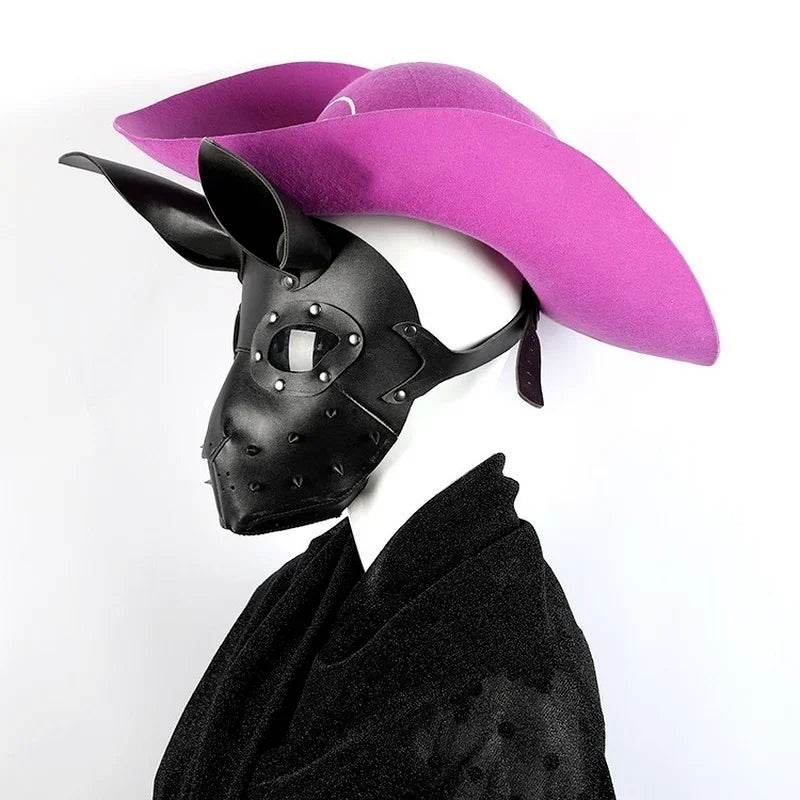 Premium 3D Steampunk PU Bunny Mask For Adult Cosplay - ToylandEU
