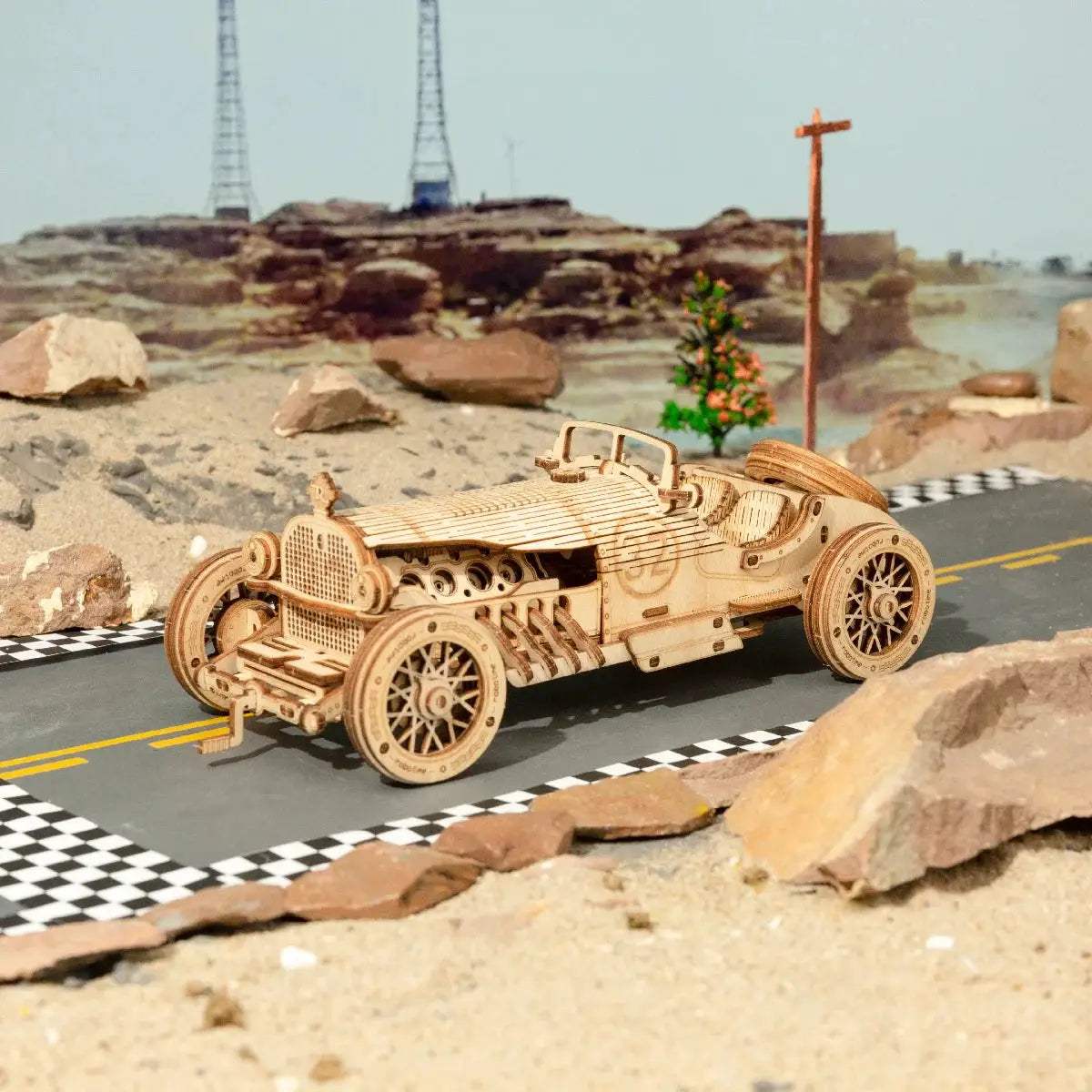  3D Wooden Puzzle Kit Premium Steam Train Model 1 To 15 Scale -  ToylandEU™