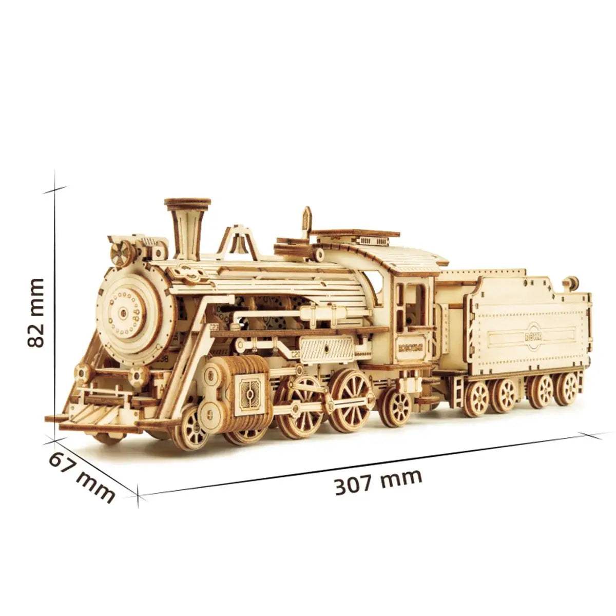  3D Wooden Puzzle Kit Premium Steam Train Model 1 To 15 Scale -  ToylandEU™