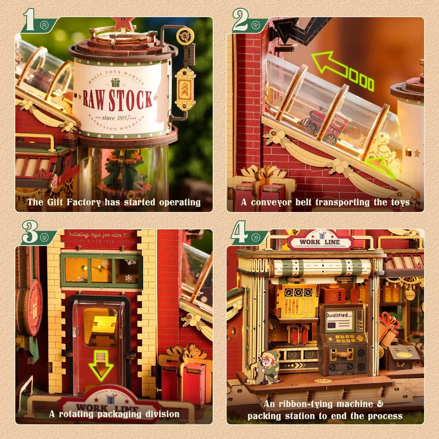 Premium 3D Wooden Puzzle Kit With Light And Music For Kids - ToylandEU