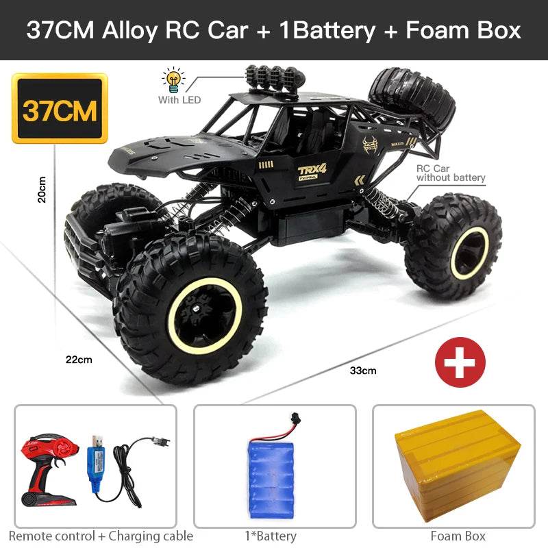 Premium 4WD RC Car Led Lights And Tough Chassis For Kids - ToylandEU