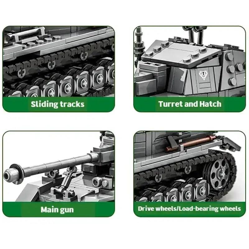  Premium 632 Tank Blocks Educational Toys Toyland EU -  ToylandEU™