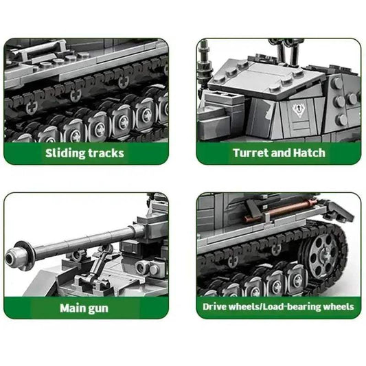  Premium 632 Tank Blocks Educational Toys Toyland EU -  ToylandEU™