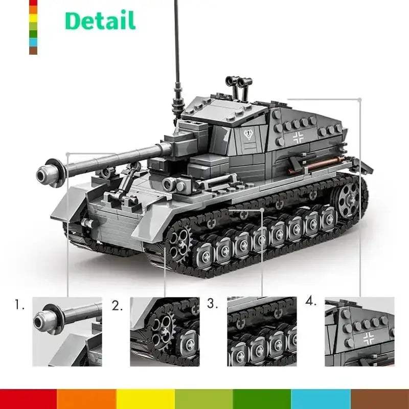  Premium 632 Tank Blocks Educational Toys Toyland EU -  ToylandEU™