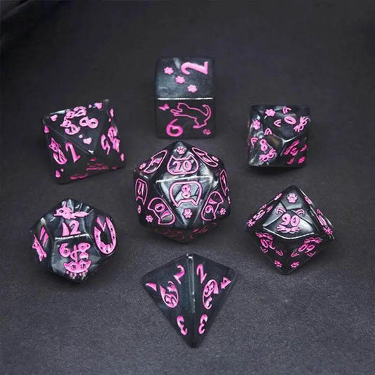  Premium 7 Piece Polyhedral DND Dice Set for Players -  ToylandEU™