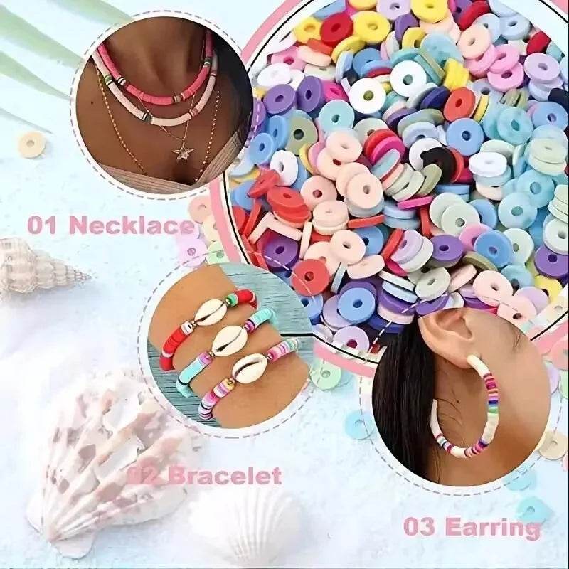 Premium 7200Pcs Clay Beads Kit Non Toxic For Beginners - ToylandEU