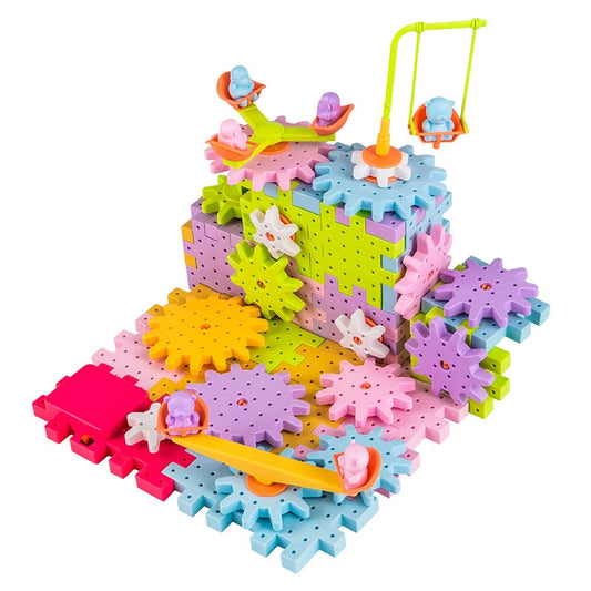 Premium 83Pcs Building Blocks Set Rotatable Colors For Kids - ToylandEU