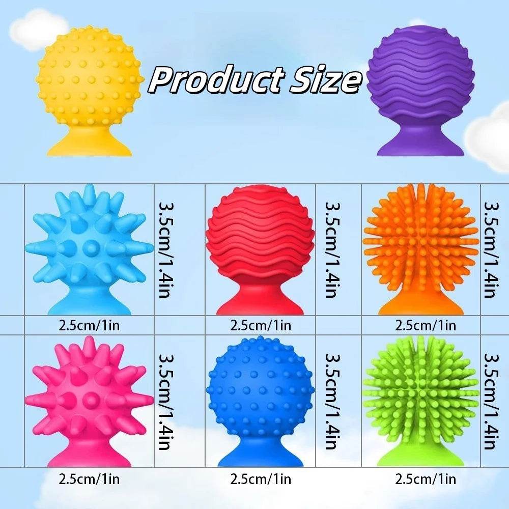 Premium 8Piece Silicone Fidget Toys Textured Cups For Teens - ToylandEU