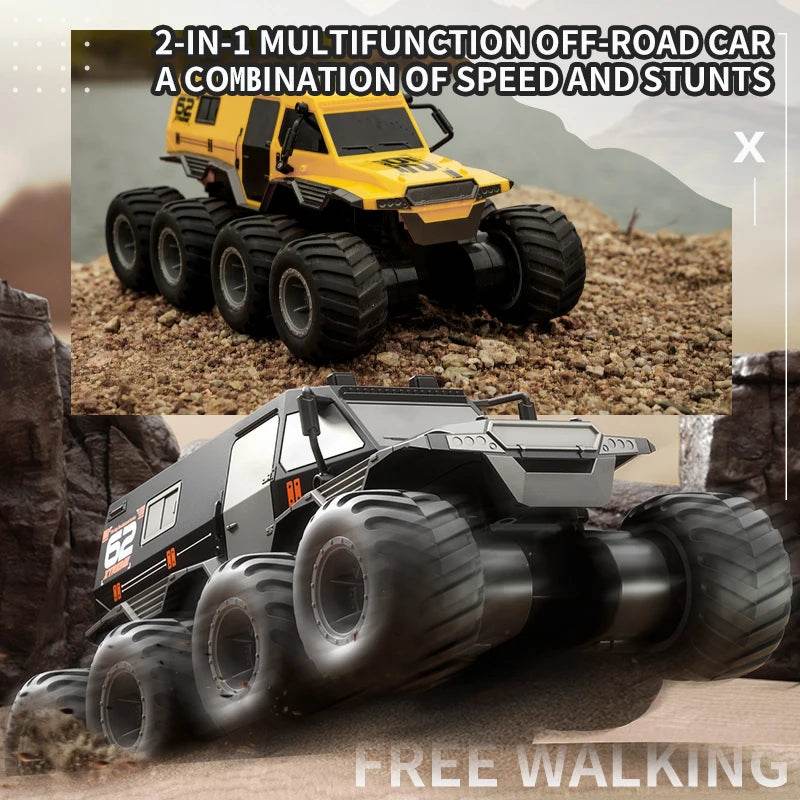 Premium 8x8 RC Car Amphibious Offroad Stunt Vehicle - ToylandEU