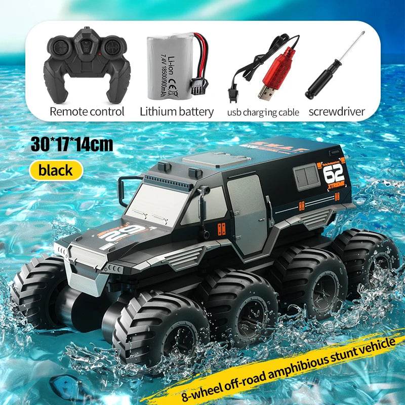 Premium 8x8 RC Car Amphibious Offroad Stunt Vehicle - ToylandEU