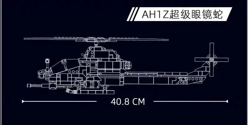  Premium AH1Z Viper Gunship Lego Block Set Toyland EU -  ToylandEU™