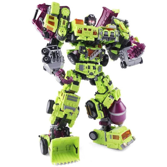 Premium Action Figure 6in1 Devastator Transformation Kids - ToylandEU