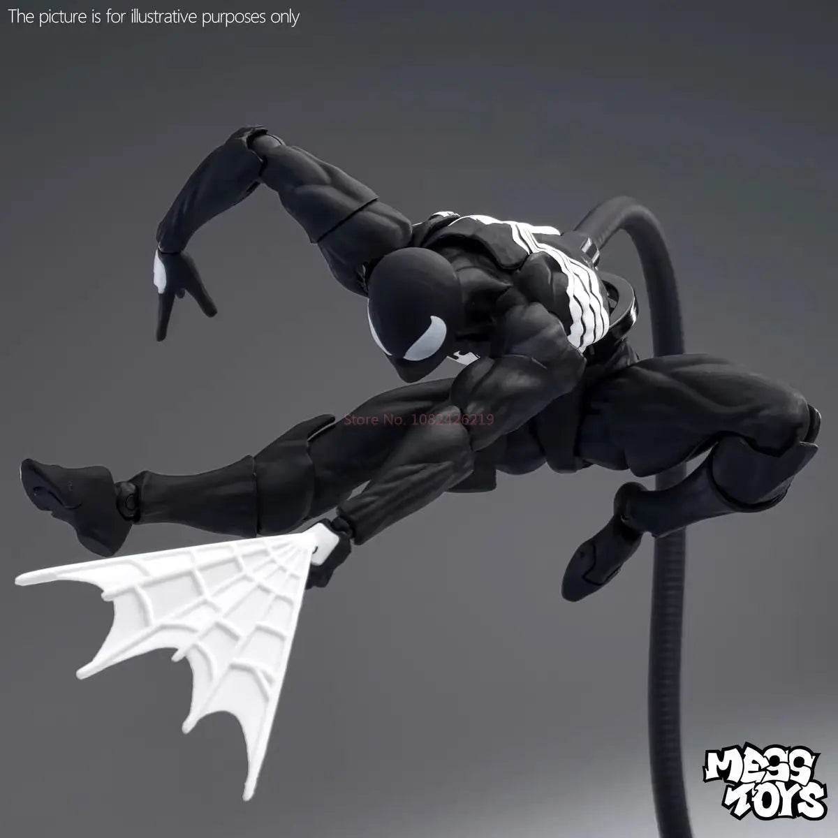 Premium Action Figure Black Spider Man Symbiote Collectors - ToylandEU