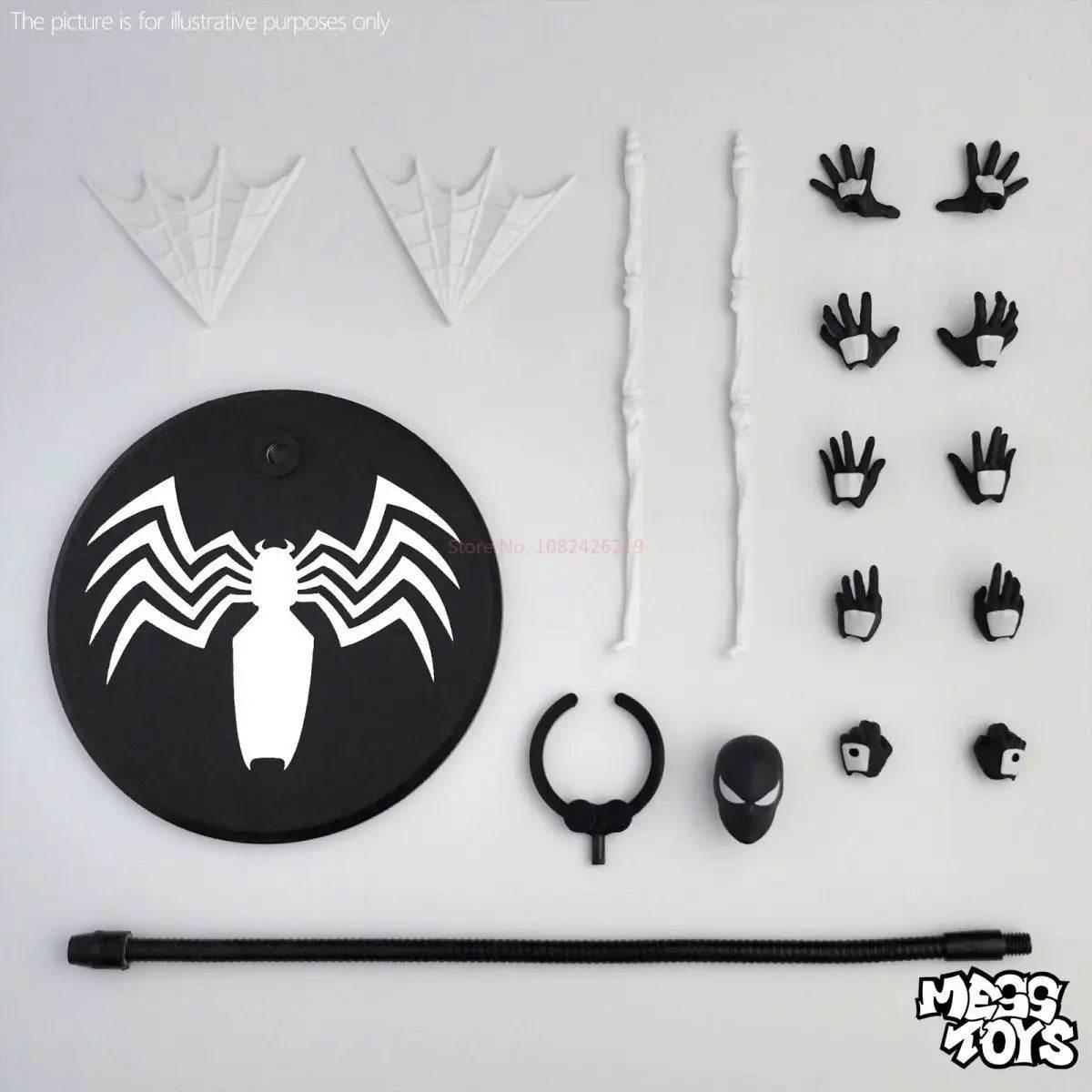 Premium Action Figure Black Spider Man Symbiote Collectors - ToylandEU