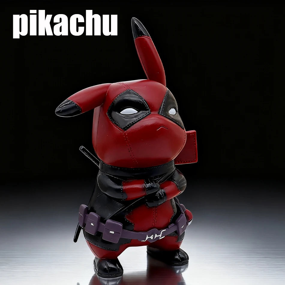Premium Action Figure Pikachu Deadpool Q Version Desk Decor - ToylandEU