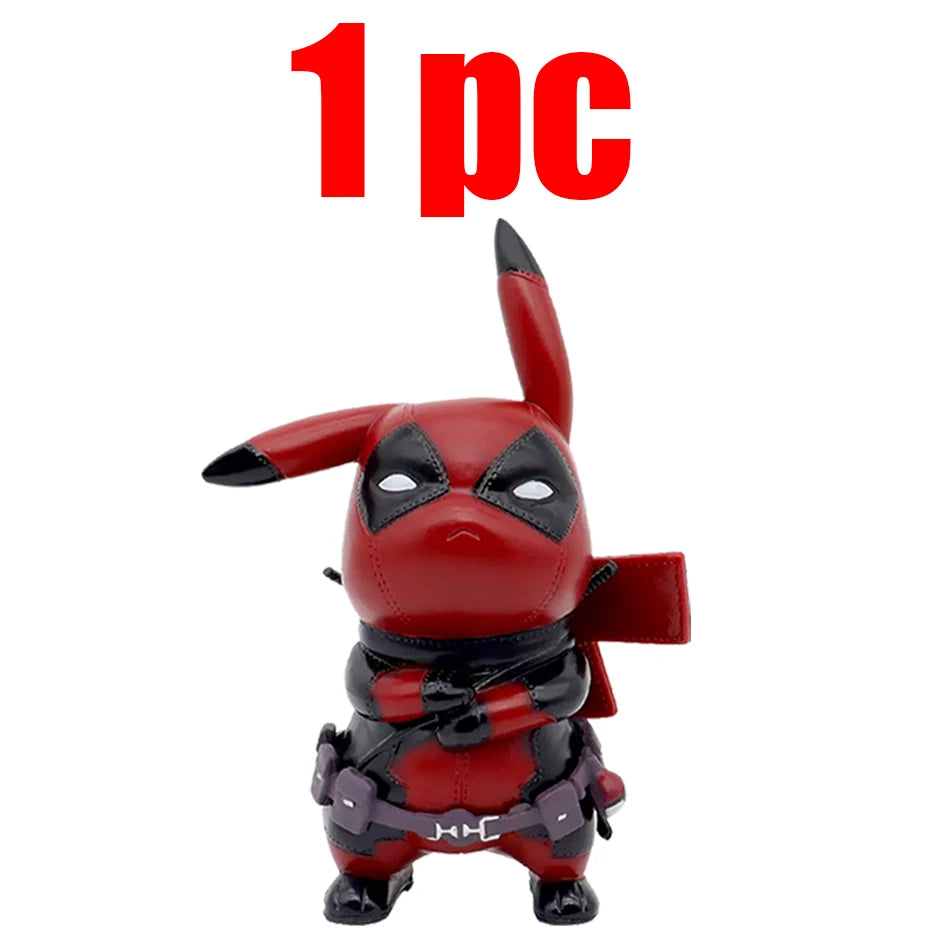 Premium Action Figure Pikachu Deadpool Q Version Desk Decor - ToylandEU