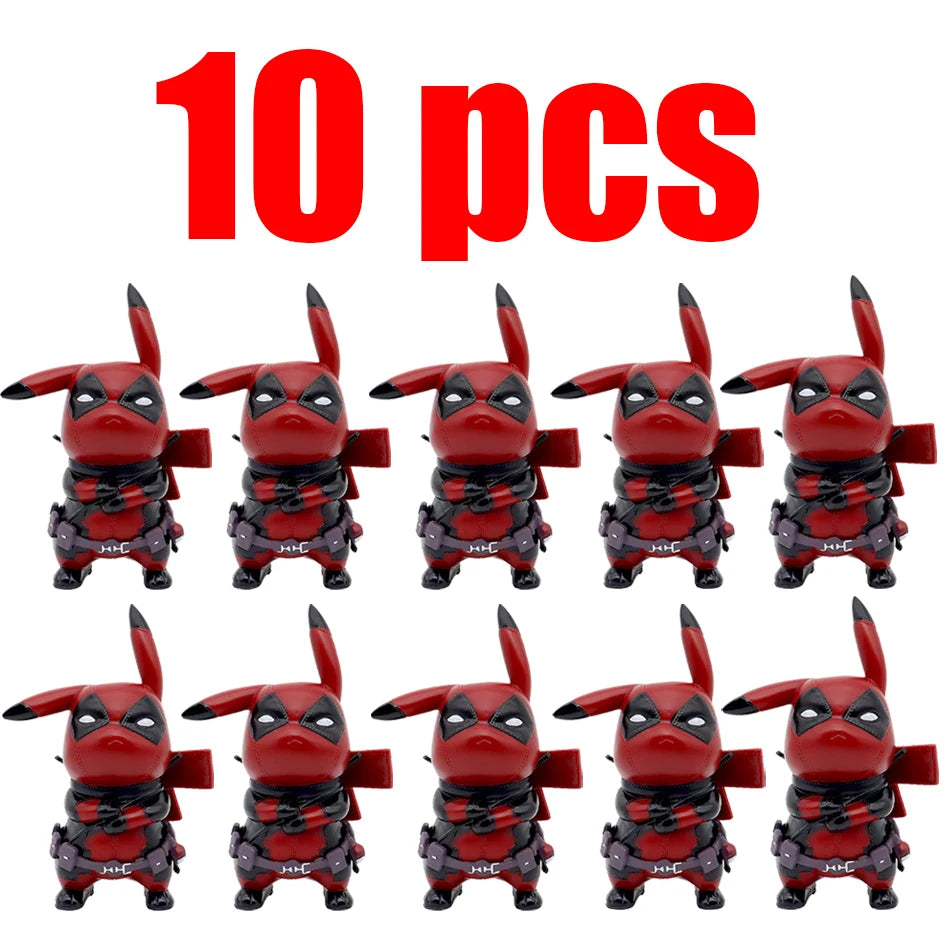 Premium Action Figure Pikachu Deadpool Q Version Desk Decor - ToylandEU