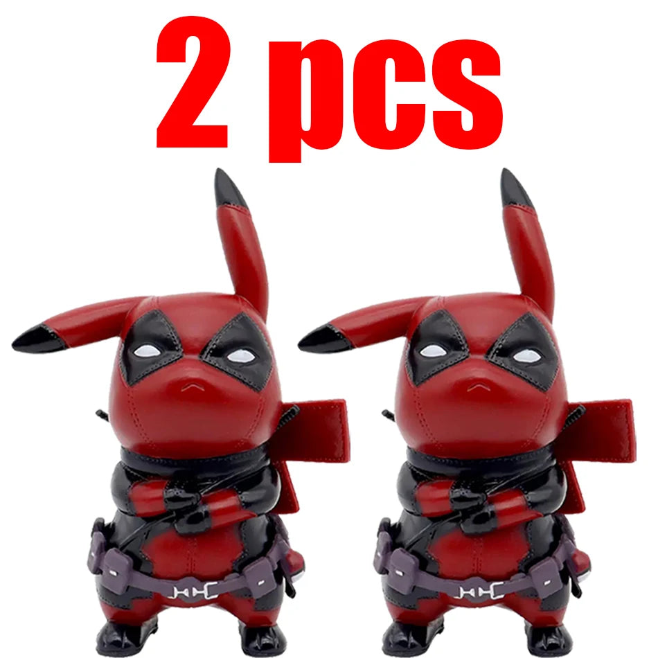 Premium Action Figure Pikachu Deadpool Q Version Desk Decor - ToylandEU