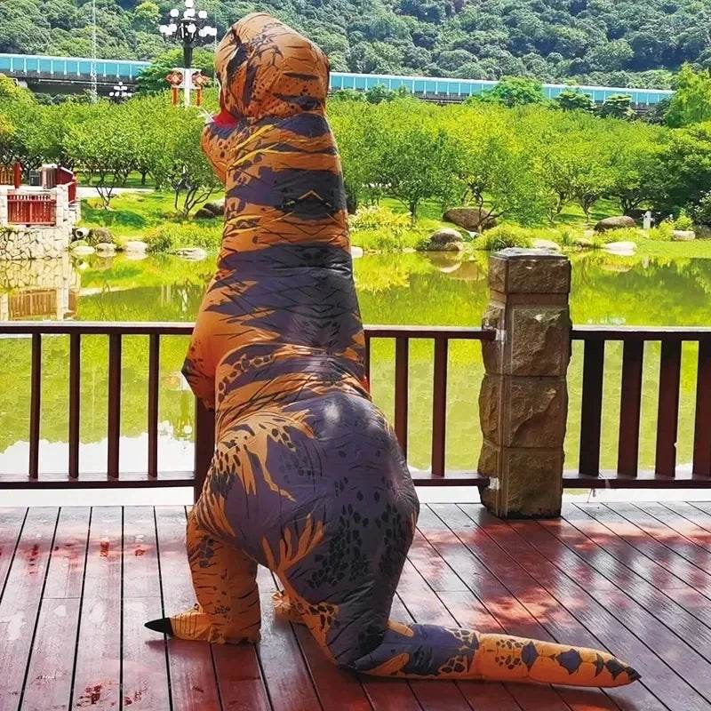 Premium Adult Inflatable Dinosaur Costume T Rex Halloween - ToylandEU