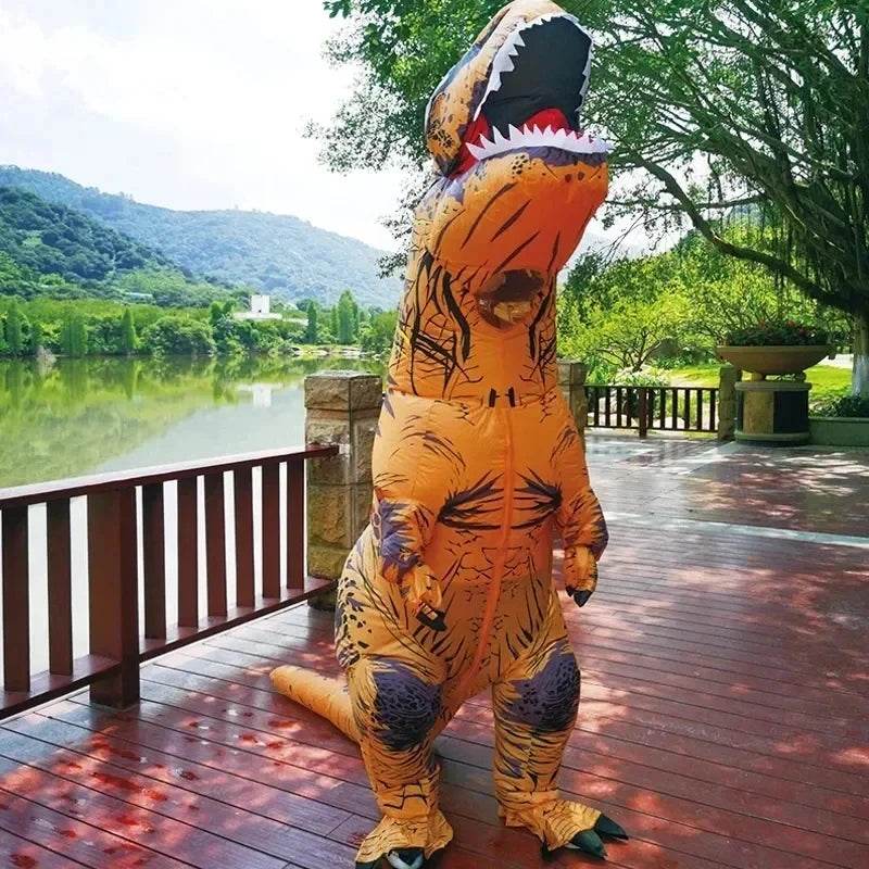 Premium Adult Inflatable Dinosaur Costume T Rex Halloween - ToylandEU