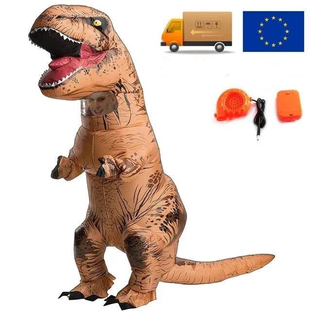 Premium Adult Inflatable Dinosaur Costume T Rex Halloween - ToylandEU