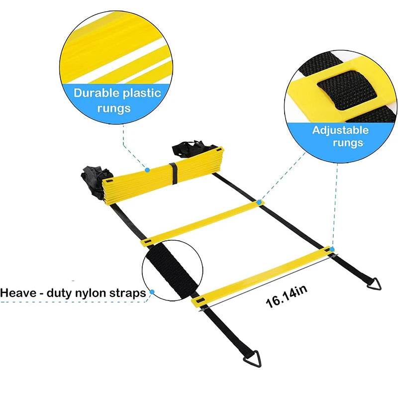 Premium Agility Ladder With Field Cones Parachute For Soccer - ToylandEU