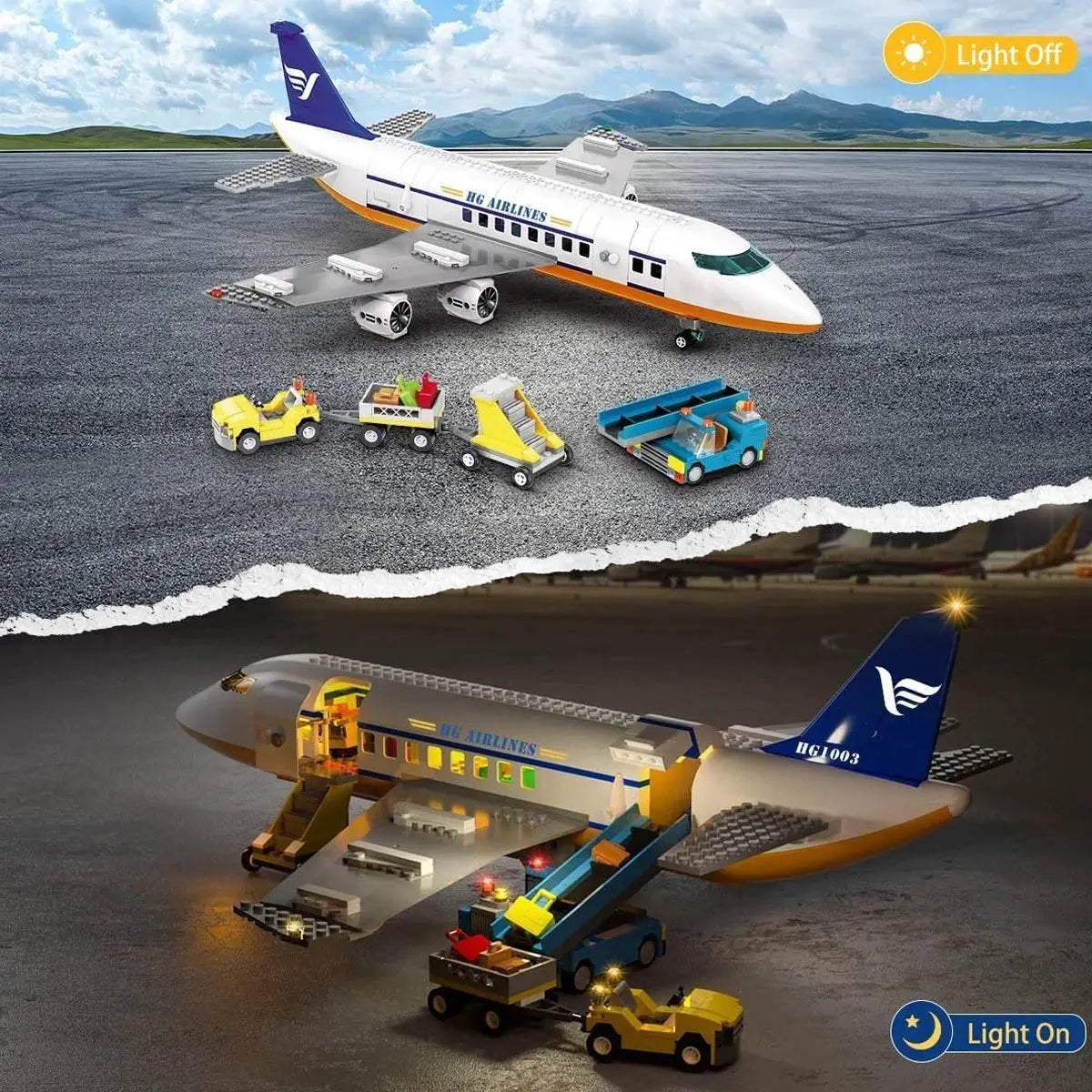  Premium Airplane Building Set LED Toyland EU -  ToylandEU™