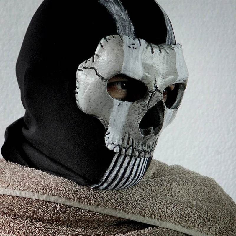 Premium Airsoft Skull Mask With Latex Fabric For Cosplay - ToylandEU