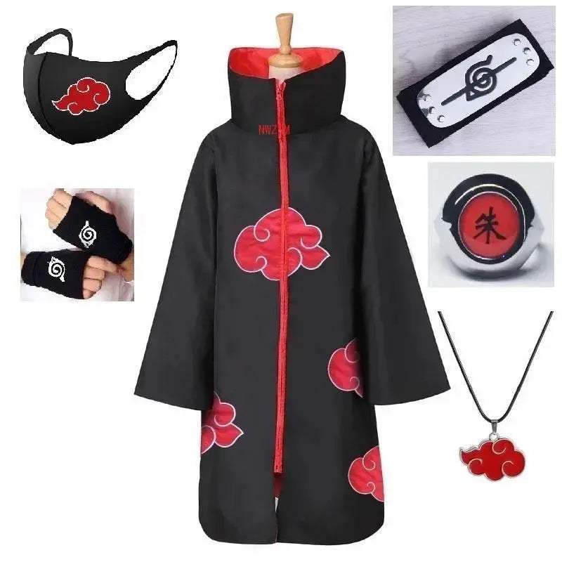  Premium Akatsuki Cloak Costume 5 Piece Set Toyland EU -  ToylandEU™