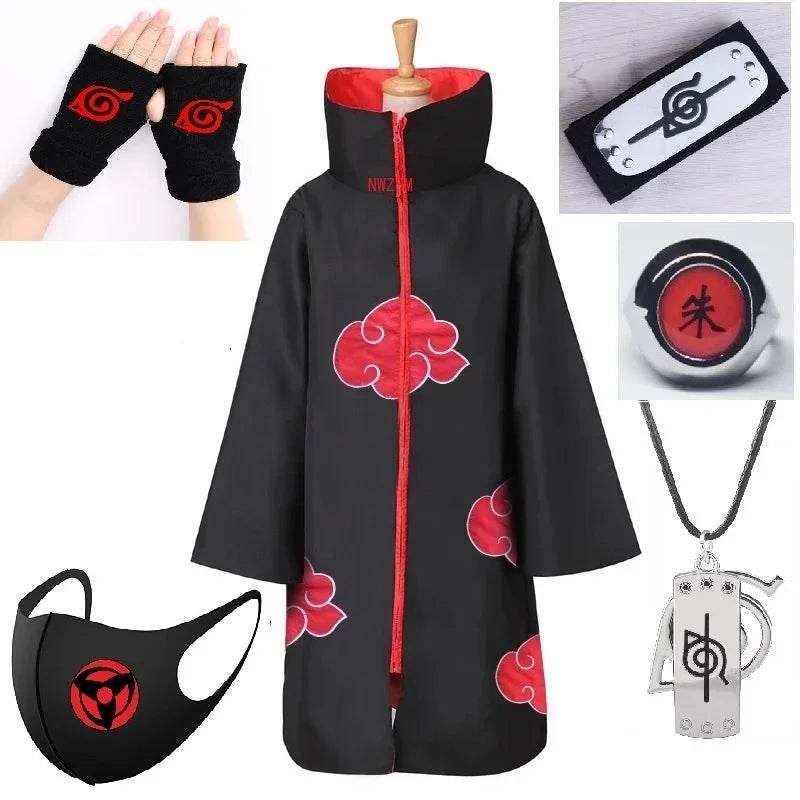 Комплект от пет части за костюм на наметалото на Акацуки за възрастни - ToylandEU