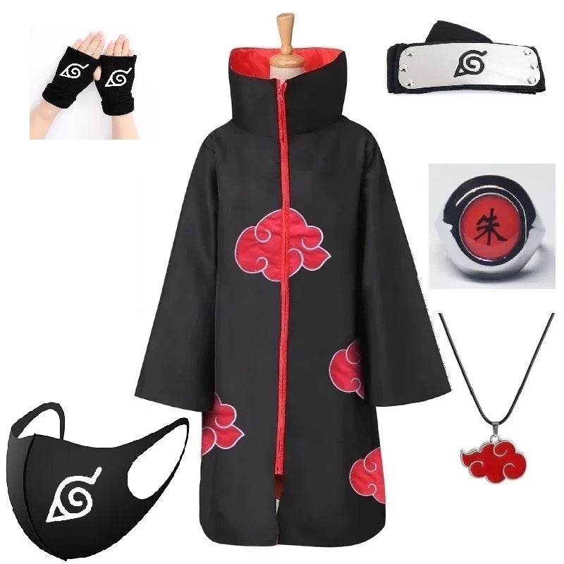 Комплект от пет части за костюм на наметалото на Акацуки за възрастни - ToylandEU