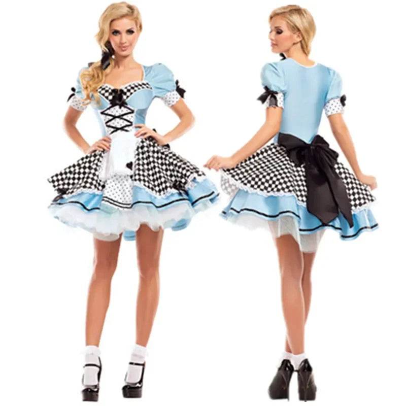 Premium Alice In Wonderland Maid Cosplay Costume For Adults - ToylandEU