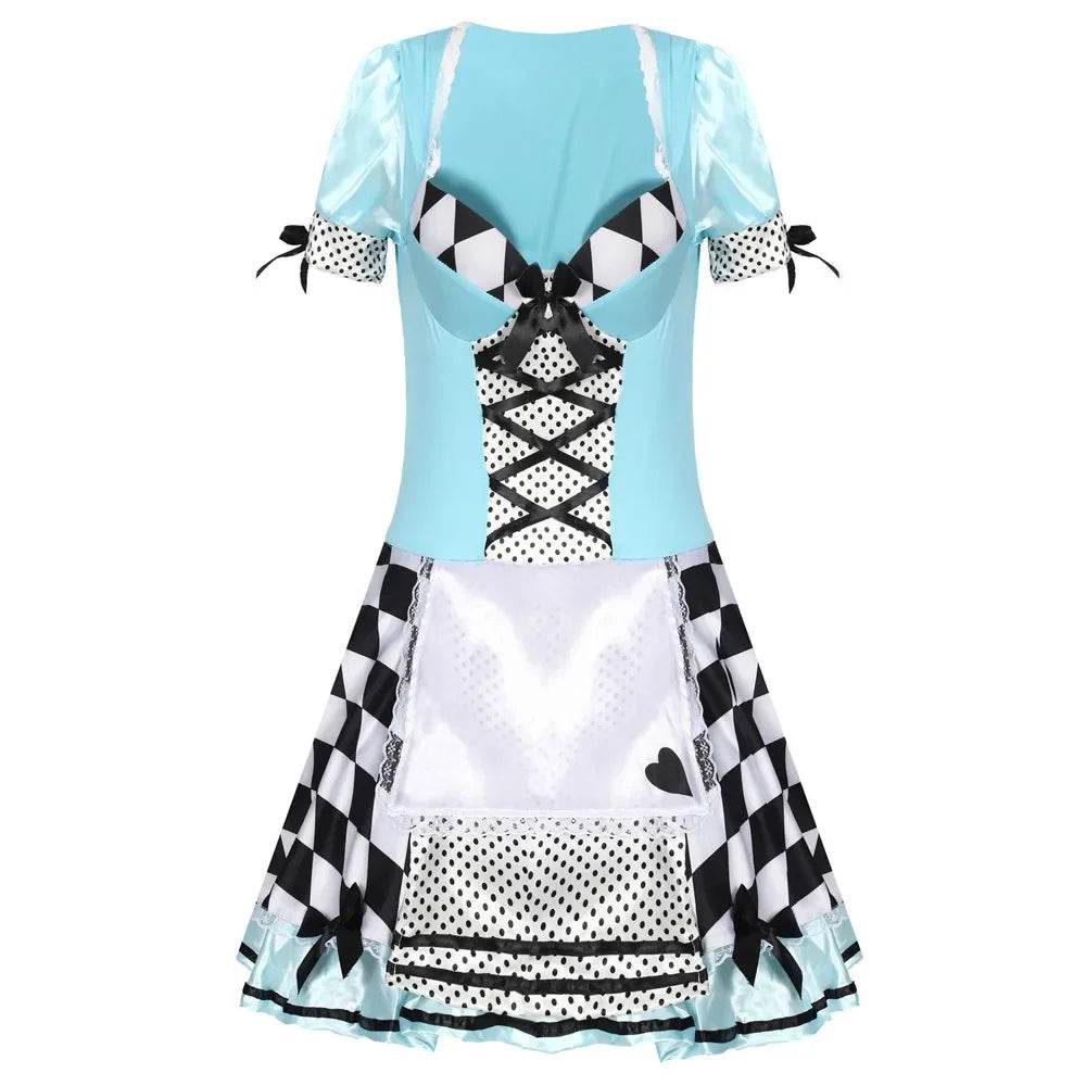 Premium Alice In Wonderland Maid Cosplay Costume For Adults - ToylandEU