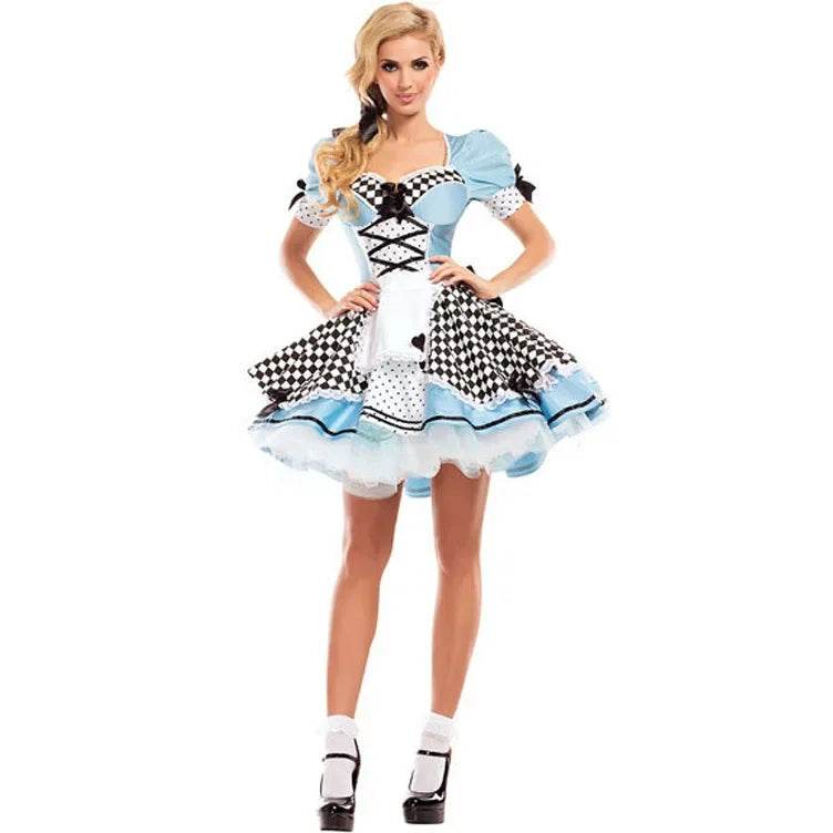 Premium Alice In Wonderland Maid Cosplay Costume For Adults - ToylandEU