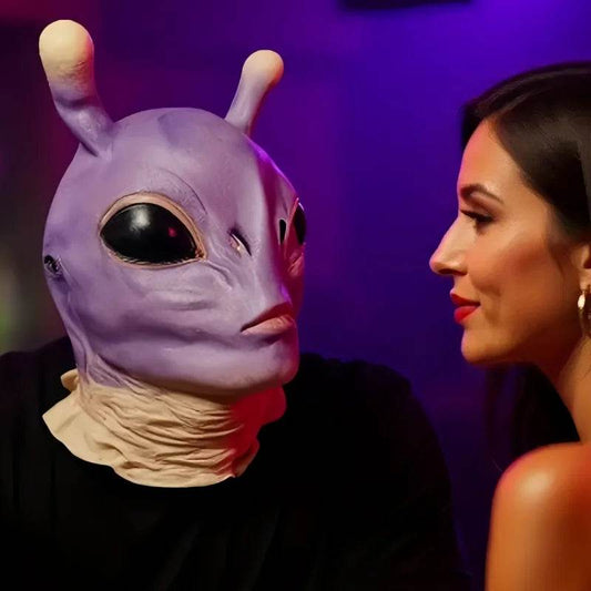 Premium Alien Mask Purple Latex For Halloween Parties - ToylandEU