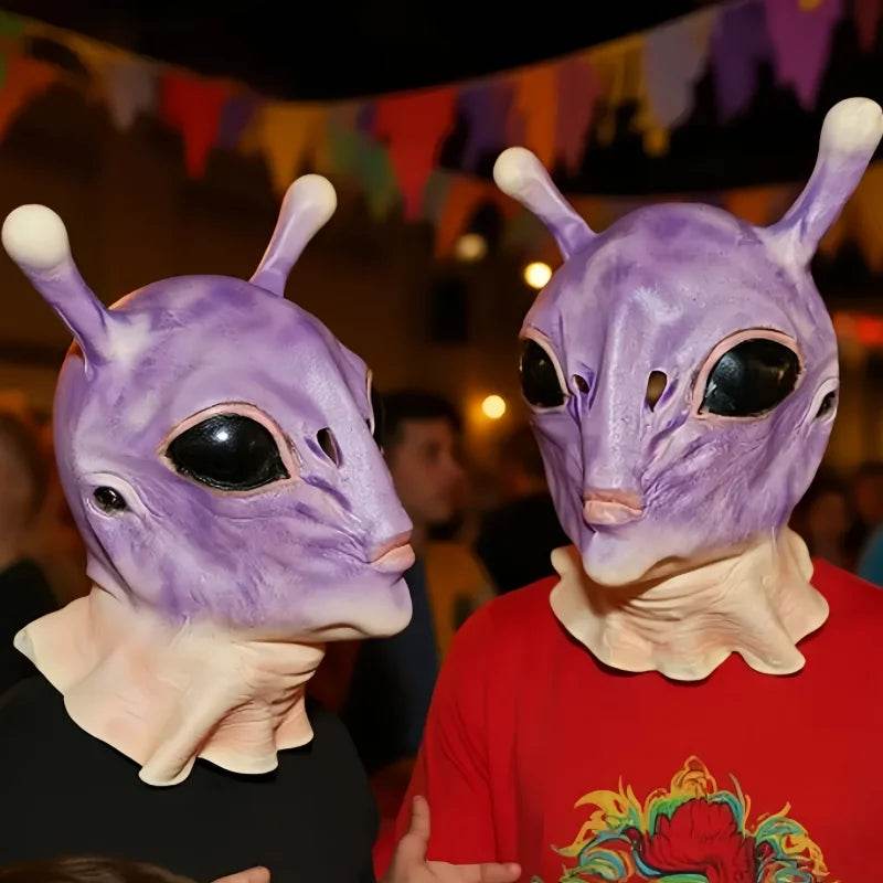 Premium Alien Mask Purple Latex For Halloween Parties - ToylandEU