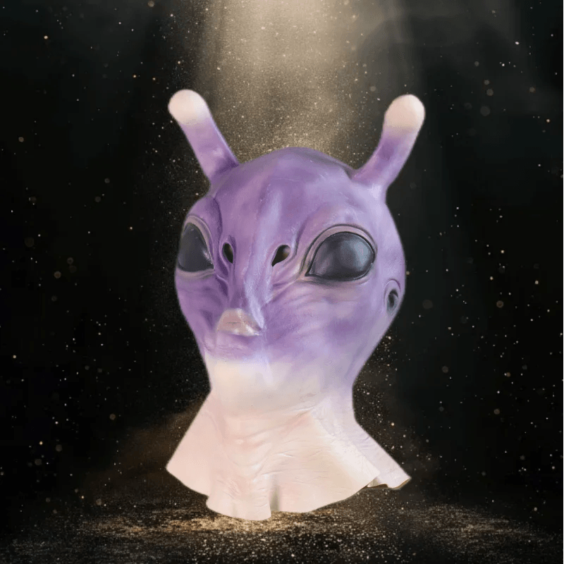 Premium Alien Mask Purple Latex For Halloween Parties - ToylandEU