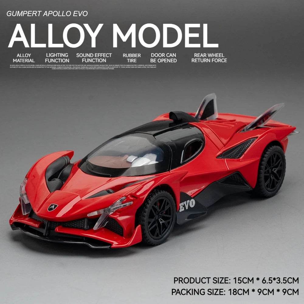 Premium Alloy Diecast Car One To Thirty Two Scale With Sound And Light Pull Back For Adult Collectors - ToylandEU