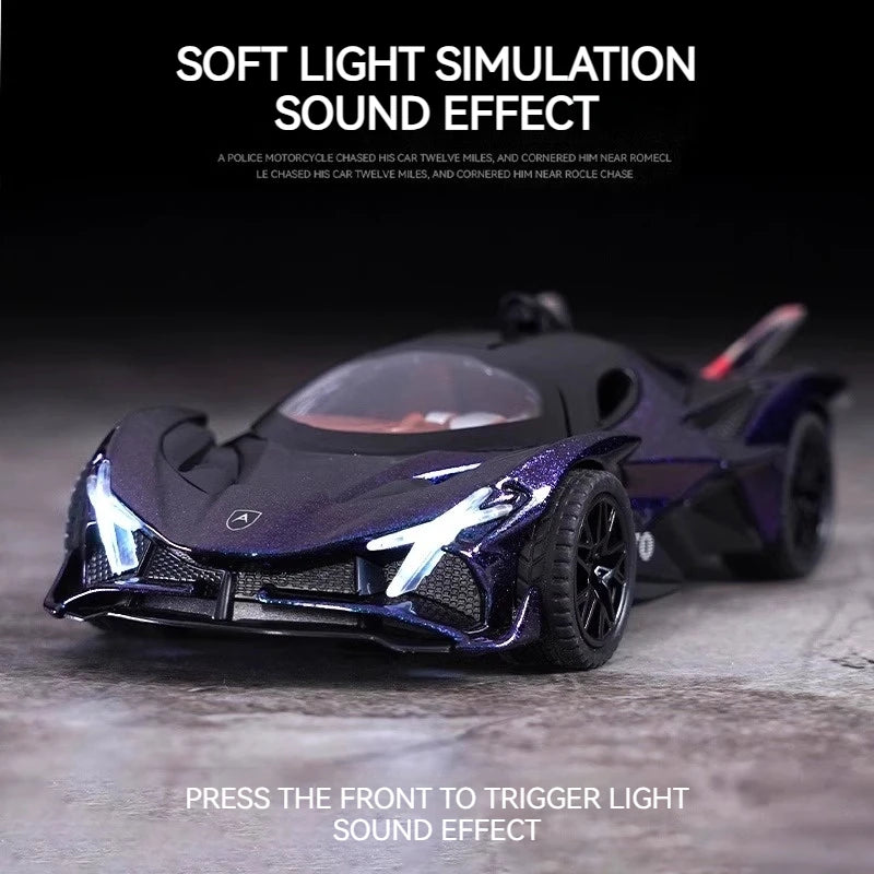 Premium Alloy Diecast Car One To Thirty Two Scale With Sound And Light Pull Back For Adult Collectors - ToylandEU