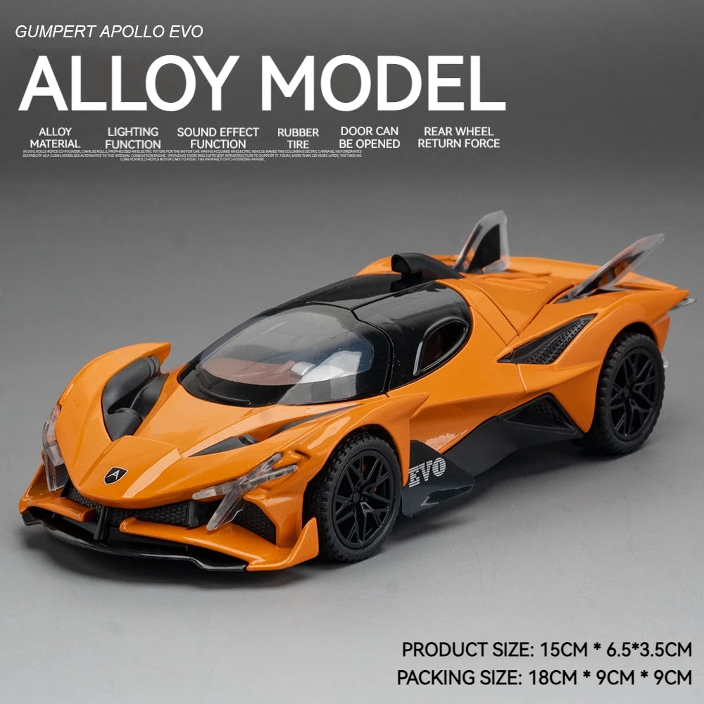 Premium Alloy Diecast Car One To Thirty Two Scale With Sound And Light Pull Back For Adult Collectors - ToylandEU