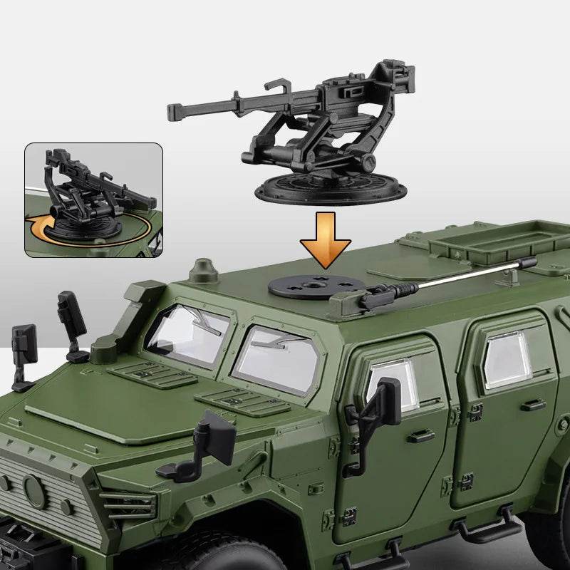 Premium Alloy Diecast Model Car Explosion Proof Armor With Pull Back Sound And Light For Young Kids - ToylandEU