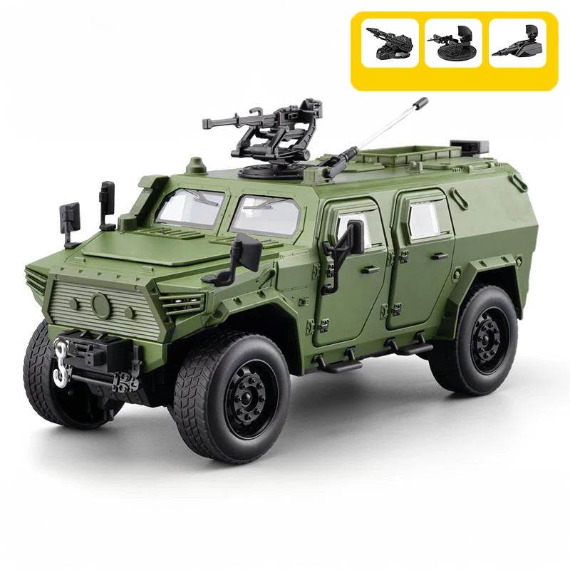 Premium Alloy Diecast Model Car Explosion Proof Armor With Pull Back Sound And Light For Young Kids - ToylandEU