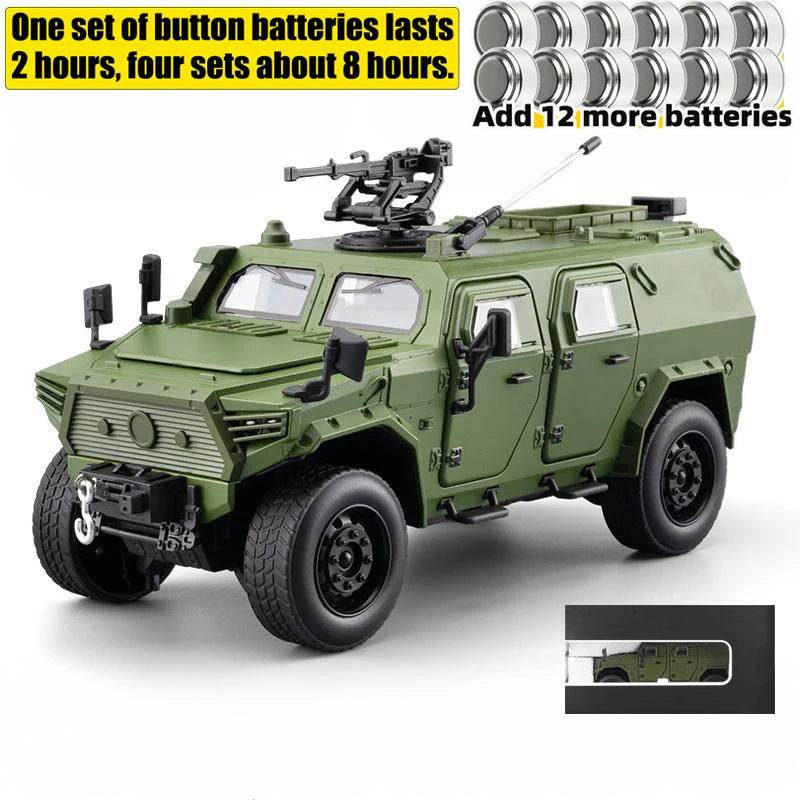 Premium Alloy Diecast Model Car Explosion Proof Armor With Pull Back Sound And Light For Young Kids - ToylandEU