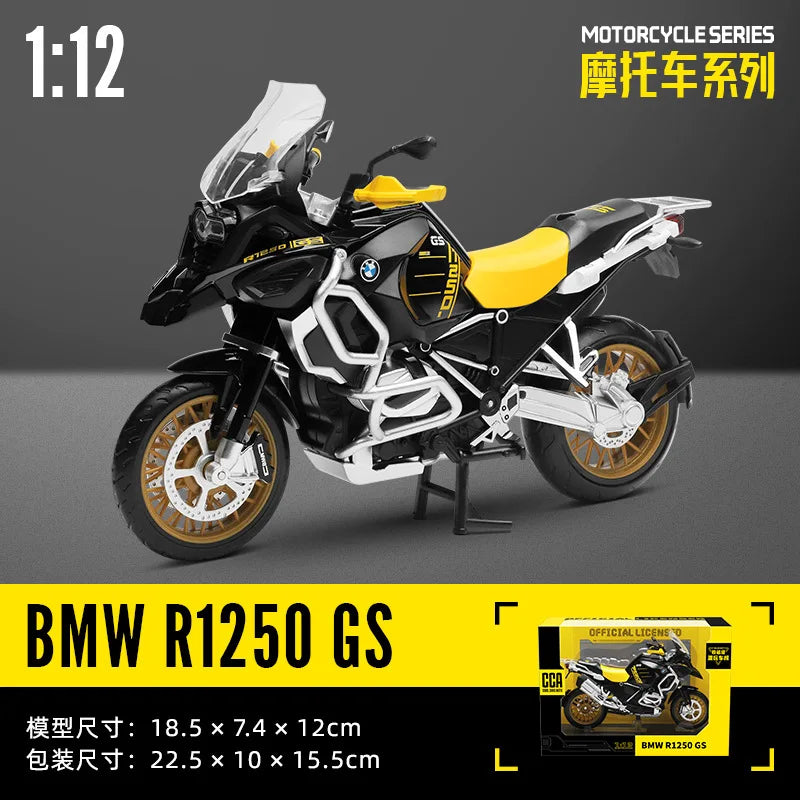 Premium Alloy Diecast Motorcycle Model 1 12 Scale BMW R1250 GS Display Ornament For Collectors And Enthusiasts - ToylandEU